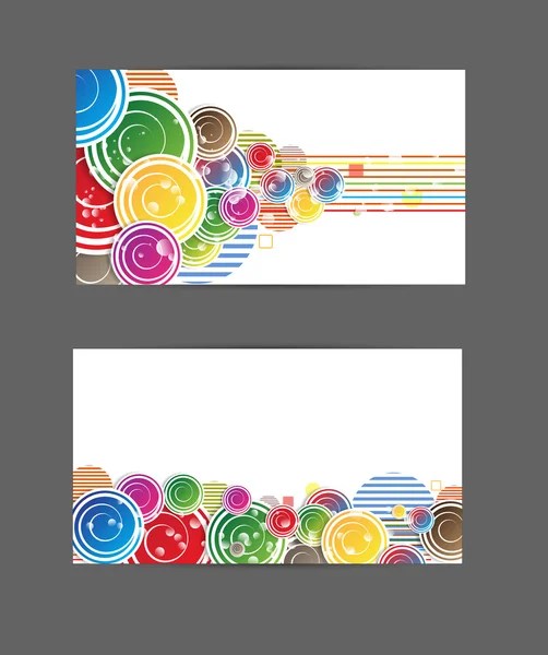 抽象的なビジネス カード色明るいベクトルの背景 — ストックベクタ