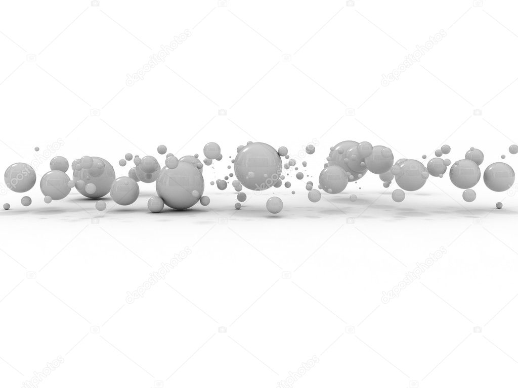 Abstract business bubbles background in grey color