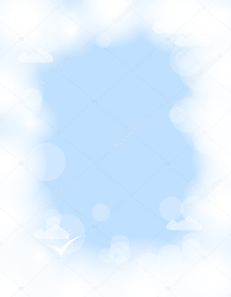 Abstract white shining cloud vector background