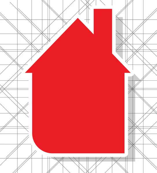 Staden krets fastigheter vektor hus bakgrund — Stock vektor