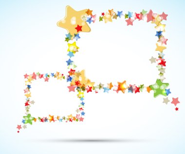 uçan vektör arka plan arka ışık rengi yıldız çerçeve