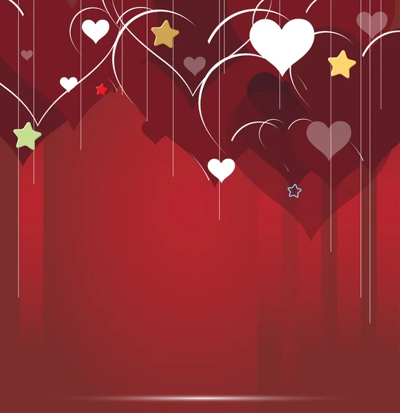 Corazón abstracto fondo San Valentín día — Vector de stock