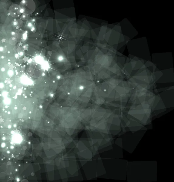 領域の背景の暗い空の抽象的な銀河星 — ストックベクタ
