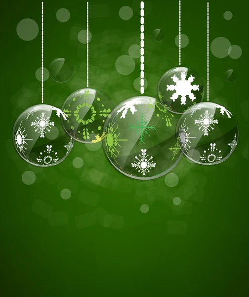 圣诞背景玩具星和快乐新的一年 — 图库矢量图片
