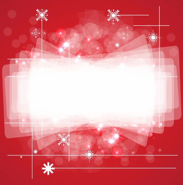 Buon Natale sfondo rosso e felice anno nuovo — Vettoriale Stock