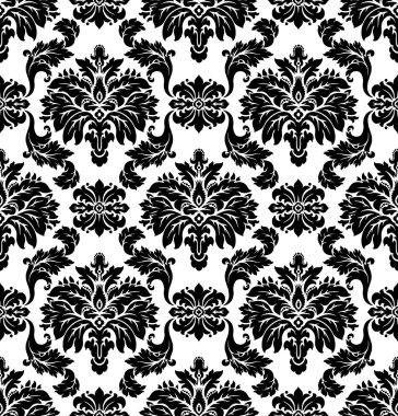 vektör. Dikişsiz damask deseni