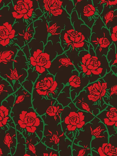 stock vector Vector. Seamless roses pattern