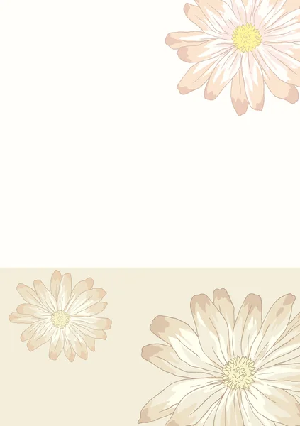 Tarjeta floral — Vector de stock