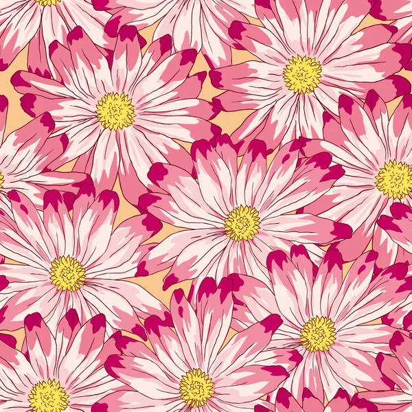 Vector. Seamless floral pattern — Stock Vector