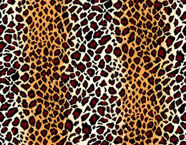 Vector. Seamless jaguar skin pattern clipart