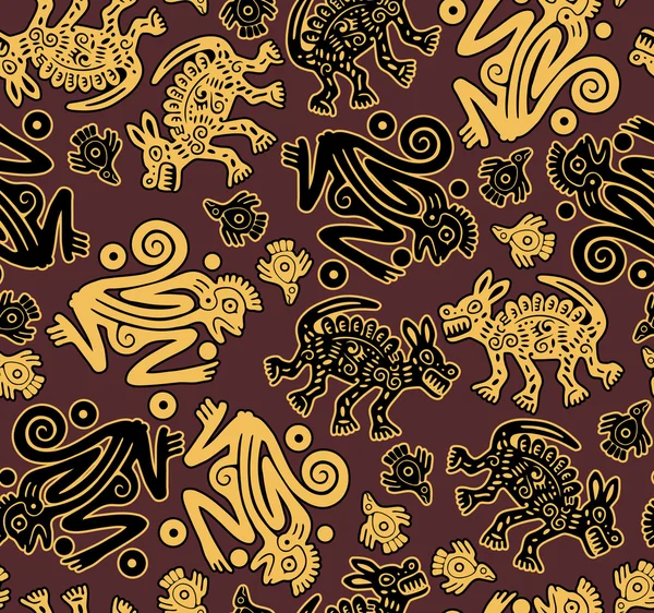 Африканская бесшовная текстура диких животных — стоковый вектор