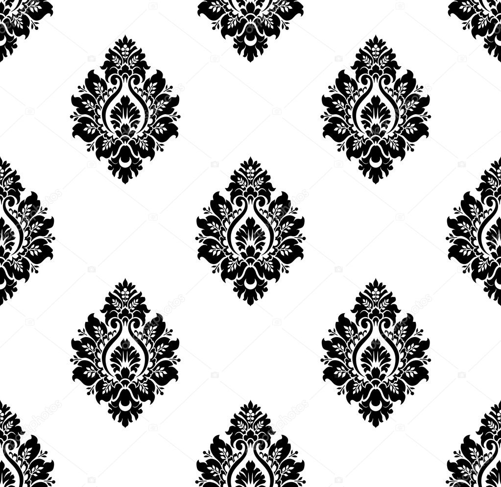 Vector. Seamless ancient damask pattern