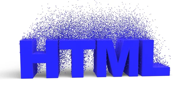 HTML aislado — Foto de Stock