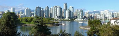 Vancouver BC skyline at False creek. clipart