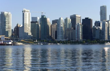 Vancouver BC skyline. clipart