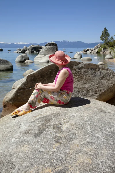 Visitando Lake Tahoe, California . — Foto de Stock