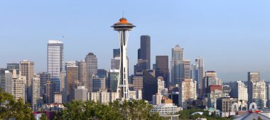 Seattle skyline panorama. clipart