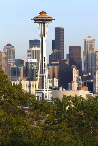 Seattle-i space needle és skyline. — Stock Fotó