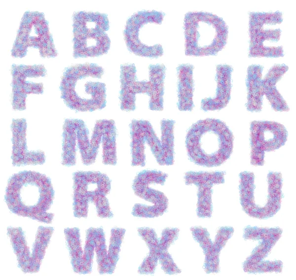 Alphabet with curls — Stock Photo, Image