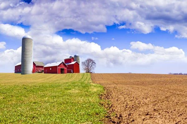 American Country with stormy sky — Stock Photo, Image