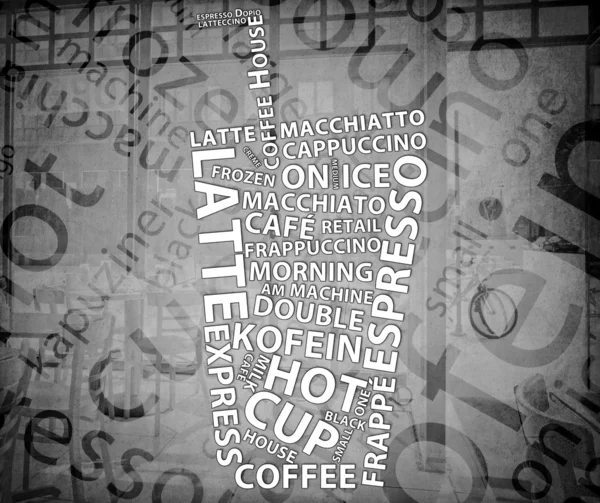 Manifesto caffè vintage — Foto Stock