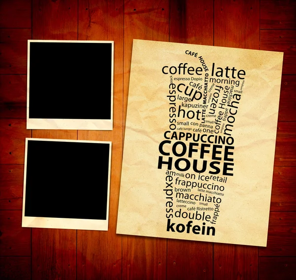 Koffie poster — Stockfoto