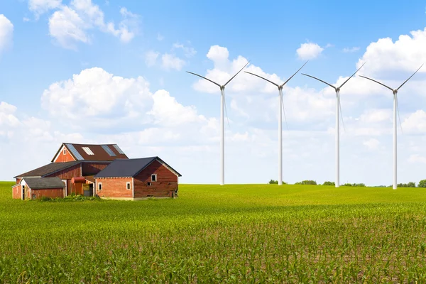 American Countryside With Windmill — Stock Photo, Image