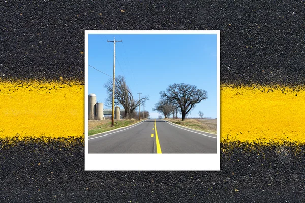 Resor road bakgrund — Stockfoto