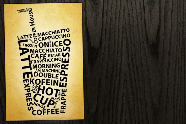 Koffie poster — Stockfoto