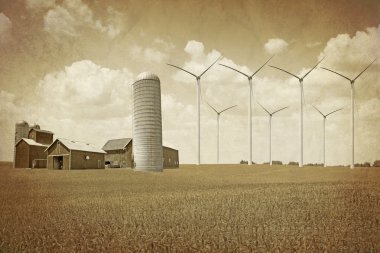 Amerikan kırsal - vintage design