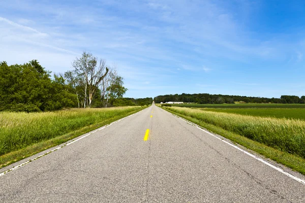 Amerikanska country road — Stockfoto
