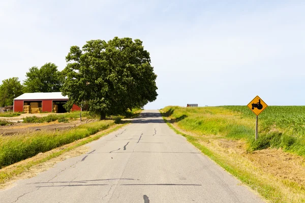Estrada rural americana — Fotografia de Stock