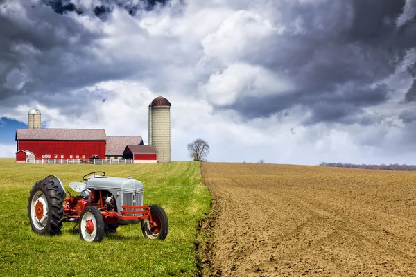 American Country with stormy sky — Stock Photo, Image