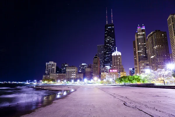 Impulsión de orilla de lago de Chicago — Foto de Stock