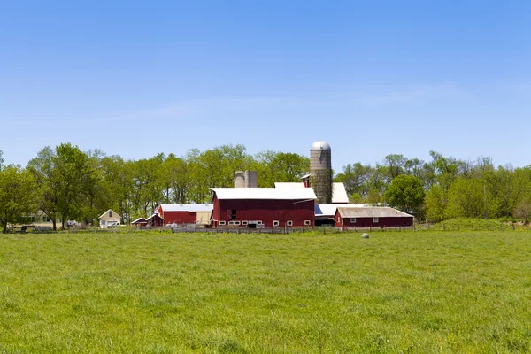 Fazenda americana do campo — Fotografia de Stock