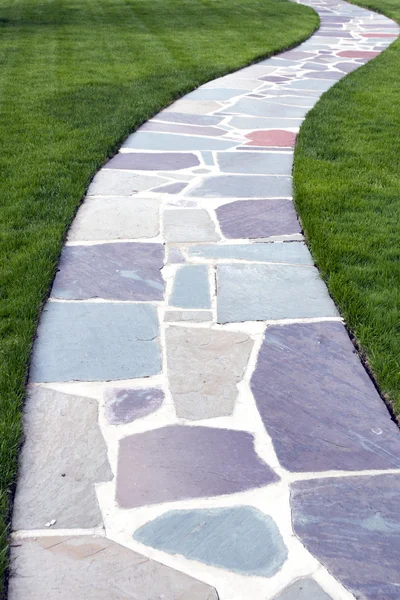 Sten färg gångväg — Stockfoto