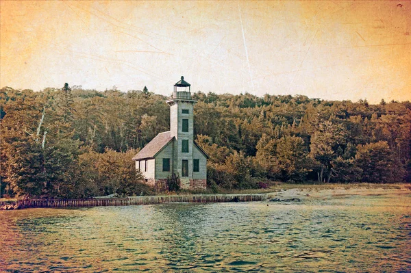 Old Picture Design - Lighthouse — Stock Photo, Image