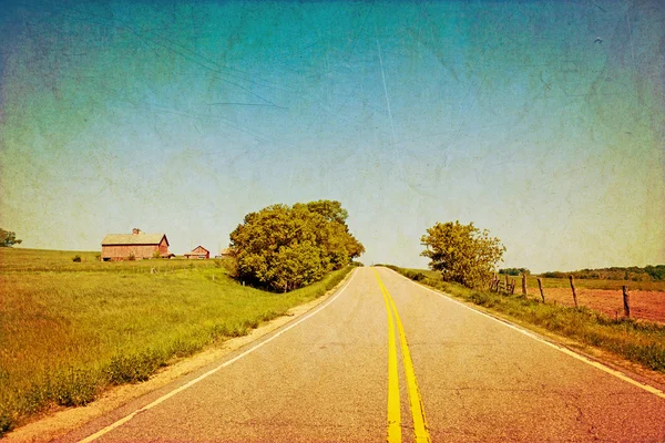 Vintage Design - Road — Stock Photo, Image