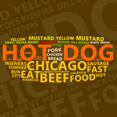 Hot Dog Text Cloud