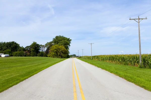 Amerikan country road görünümü — Stok fotoğraf