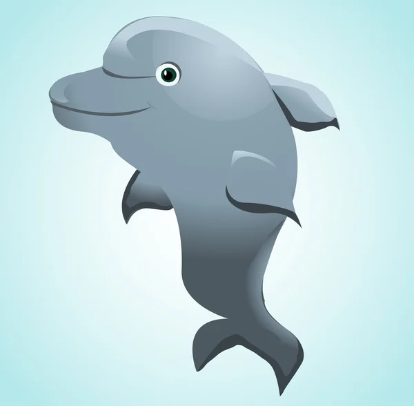 Vector icon dolphine — Stock Vector