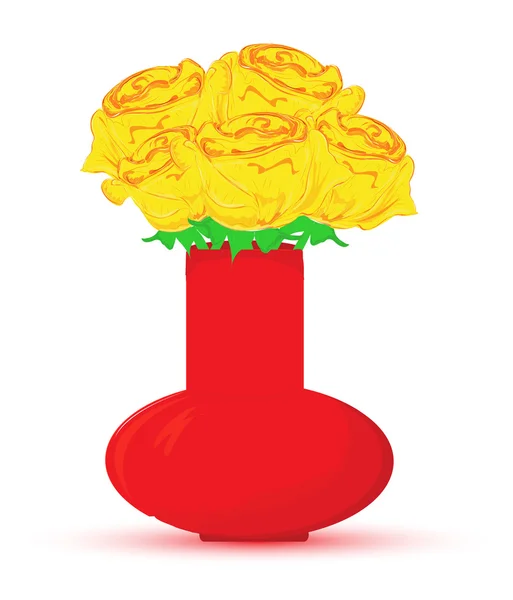 Vektorové kytice růže — Stockový vektor