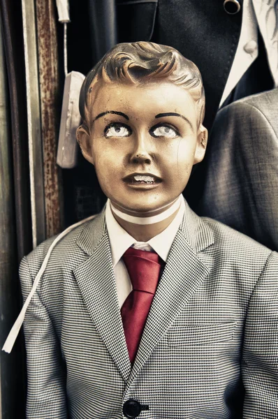 Retro kid dummy — Stock Photo, Image