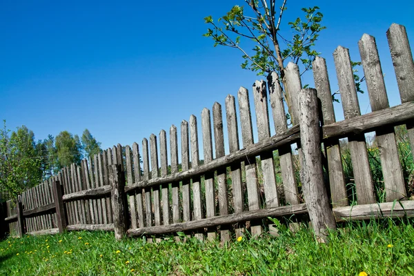 Cerca de madera vieja — Foto de Stock