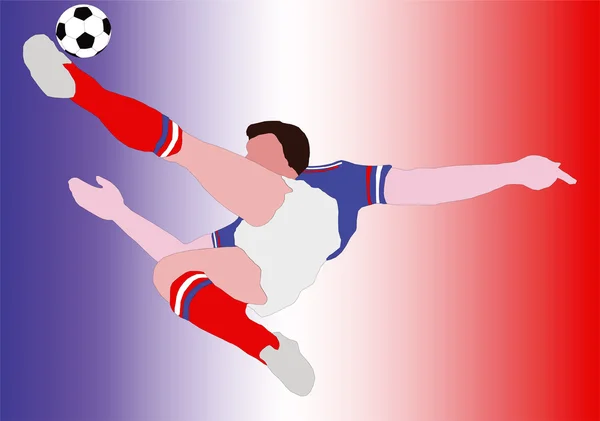 Nationaler Fußball - die französische Nationalelf - blue alè — Stockfoto