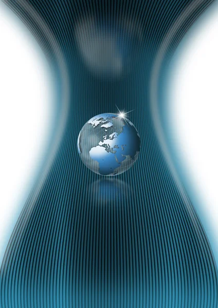 Blå globe business bakgrund — Stockfoto