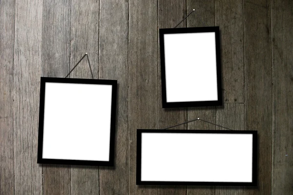 Picture frame hang on wall — Stock Photo, Image