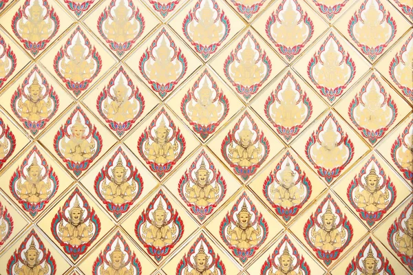 泰国传统经典图案装饰寺 — 图库照片