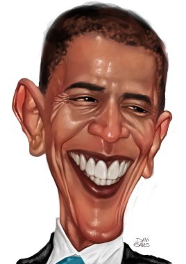 Barack Obama caricature