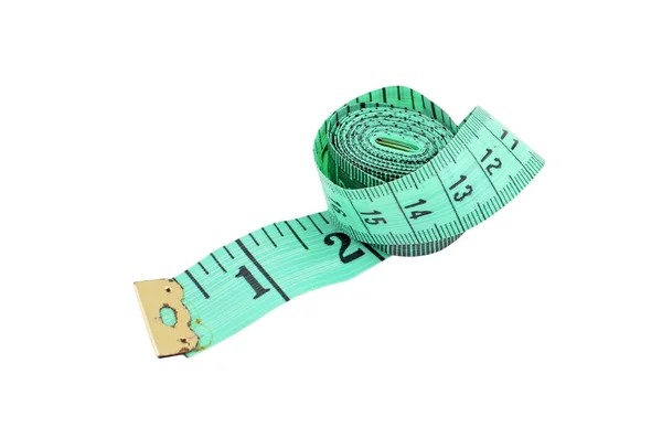 Nastro di misurazione verde — Foto Stock